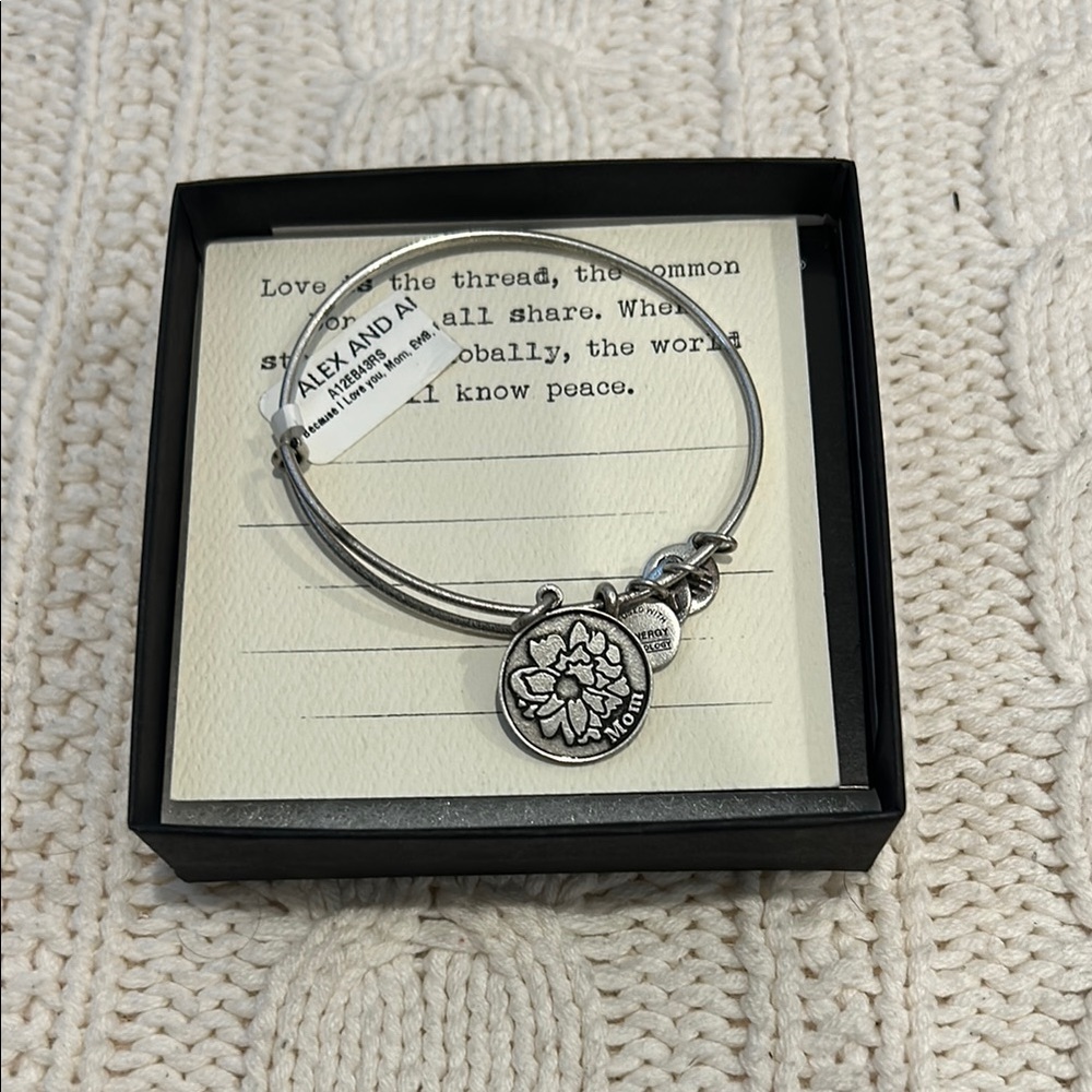 Alex and Ani Silver Charm Bracelet
